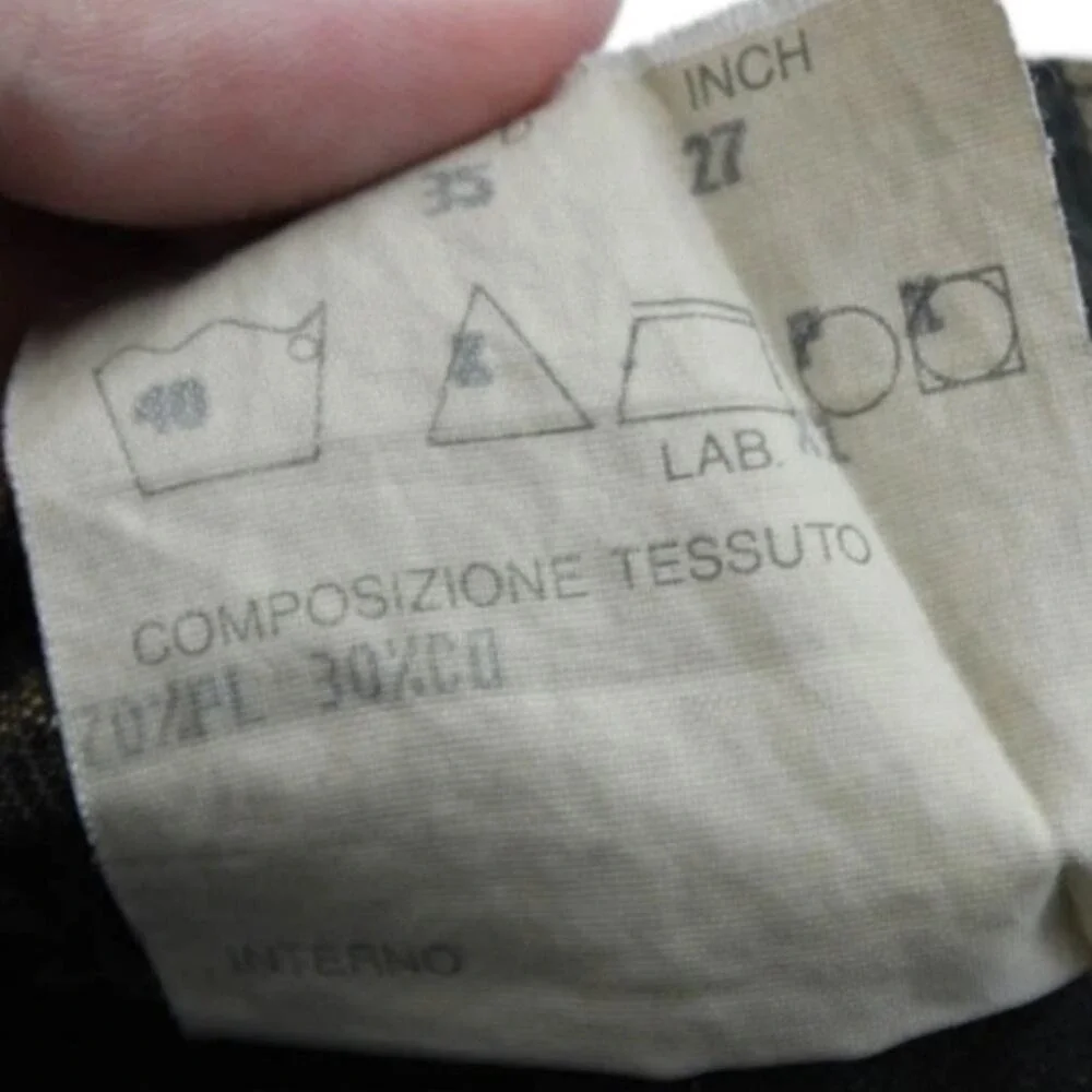 Authentic vintage Fendi Zucca Print Monogram Jeans Pants 27